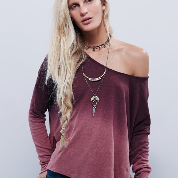 ⭐️ We the Free Starry Night Ombre Long Sleeve Tunic Shirt EXTRA SMALL - Picture 13 of 13